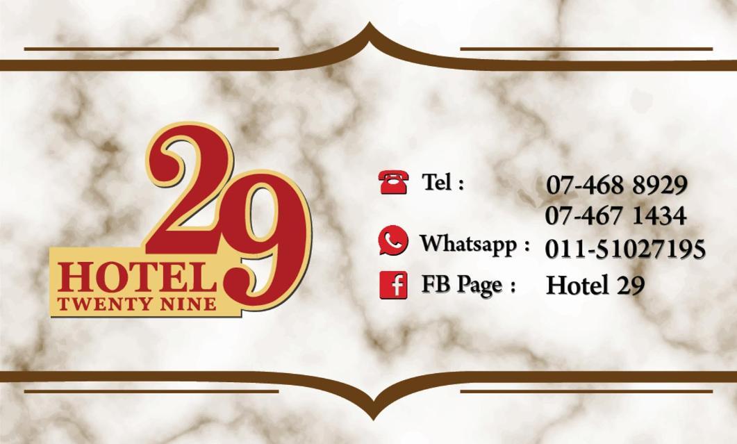 Twenty Nine Hotel Yong Peng Exterior photo